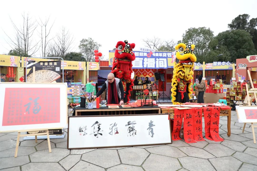 贵阳花溪区“金蛇狂舞”电商年货节火热开街-3